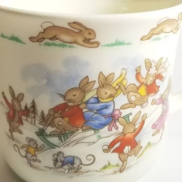 Bunnykins Children’s 3-Pcs Dish Set Bone China Royal Doulton England Collectable - Picture 16 of 16